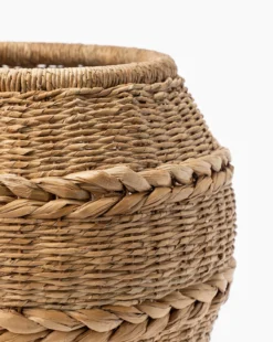Ryan Seagrass Woven Basket -Decoration Series Store RyanSeagrassWovenPlanter MDCR2311 NAT OS D1