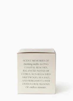 Salt & Sea Candle -Decoration Series Store Salt SeaCandle MDCR2784 WHT 8 D1 T