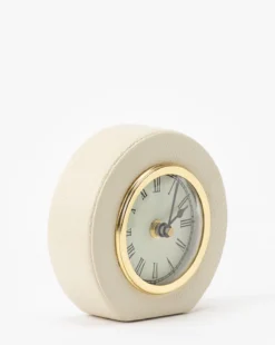 Shagreen Table Clock -Decoration Series Store ShagreenTableClock MDCR2609 CRM OS D2