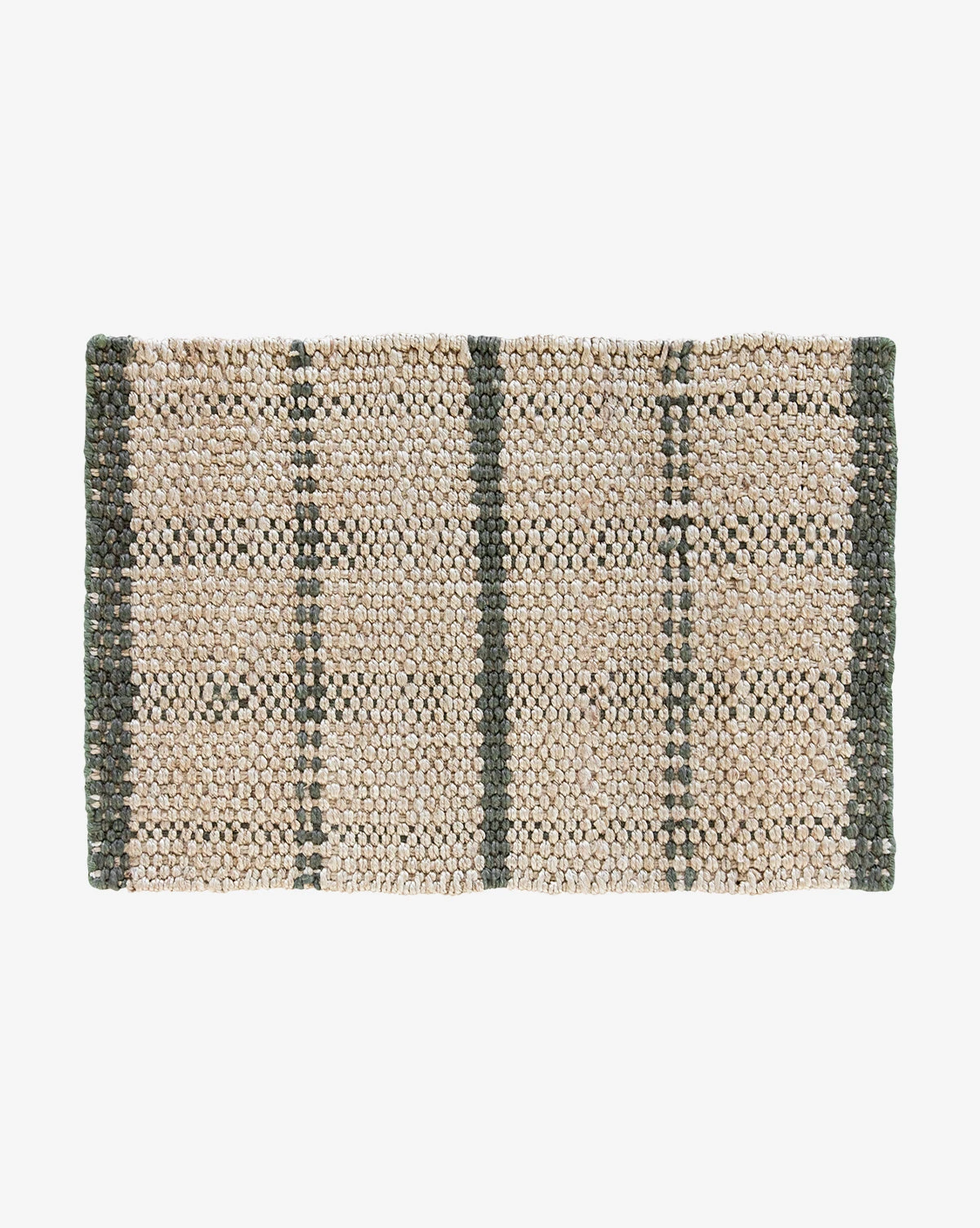 Simple Checkered Jute Doormat 1 Simple Checkered Jute Doormat