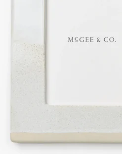 Bloomingville Stoneware Glazed Frame -Decoration Series Store StonewareGlazedFrame MDCR2644 CRM OS D1