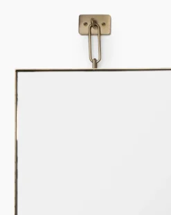 Trenton Wall Mirror -Decoration Series Store TrentonWallMirror MMIR0174 BRS 48x32 D1