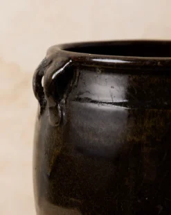 Vintage Black Dual Handled Jar 5 Vintage Black Dual Handled Jar -Decoration Series Store VintageBlackDualHandledJar MDCR2000 BLK OS D1 T