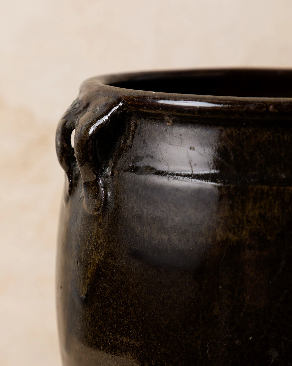 Vintage Black Dual Handled Jar 3 Vintage Black Dual Handled Jar - Image 3