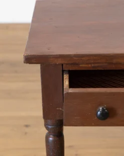 Vintage Dark Wooden Side Table -Decoration Series Store VintageDarkWoodenSideTable MFRN2115 WDN OS D2