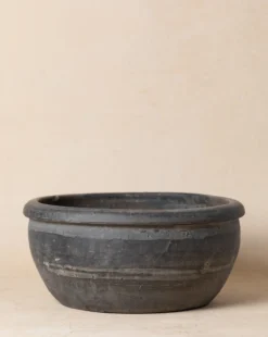 Vintage Gray Ceramic Bowl