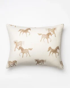 Watercolor Horses Pillow Cover
