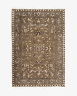 Wayland Hand-Knotted Wool Rug -Decoration Series Store WaylandHand KnottedRug MRUG0910 GRN 4x6 T