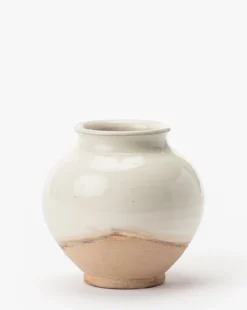 White Washed Ceramic Pot