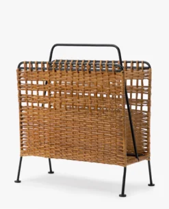 Woven Magazine Rack -Decoration Series Store WovenMagazineRack MDCR2617 NAT OS D1