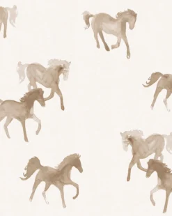 Watercolor Horses Wallpaper