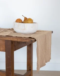 Bloomingville Whitewashed Wooden Bowl -Decoration Series Store q3vignette15