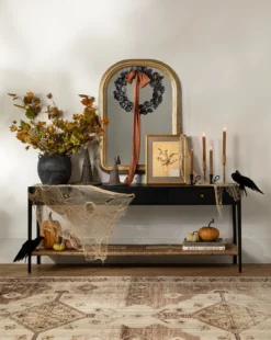 Faux Black Eucalyptus Wreath -Decoration Series Store studiomcgee 220824 Styled 002